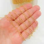Load image into Gallery viewer, Y80DCGP. Gold Plated Sterling Silver Diamond Cut Paperclip Chain
