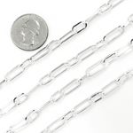 Load image into Gallery viewer, 925 Sterling Silver Flat Paper Clip Chain. V139SS
