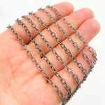Load image into Gallery viewer, 2510TWOX. Oxidized Sterling Silver Twisted Cable Link Chain
