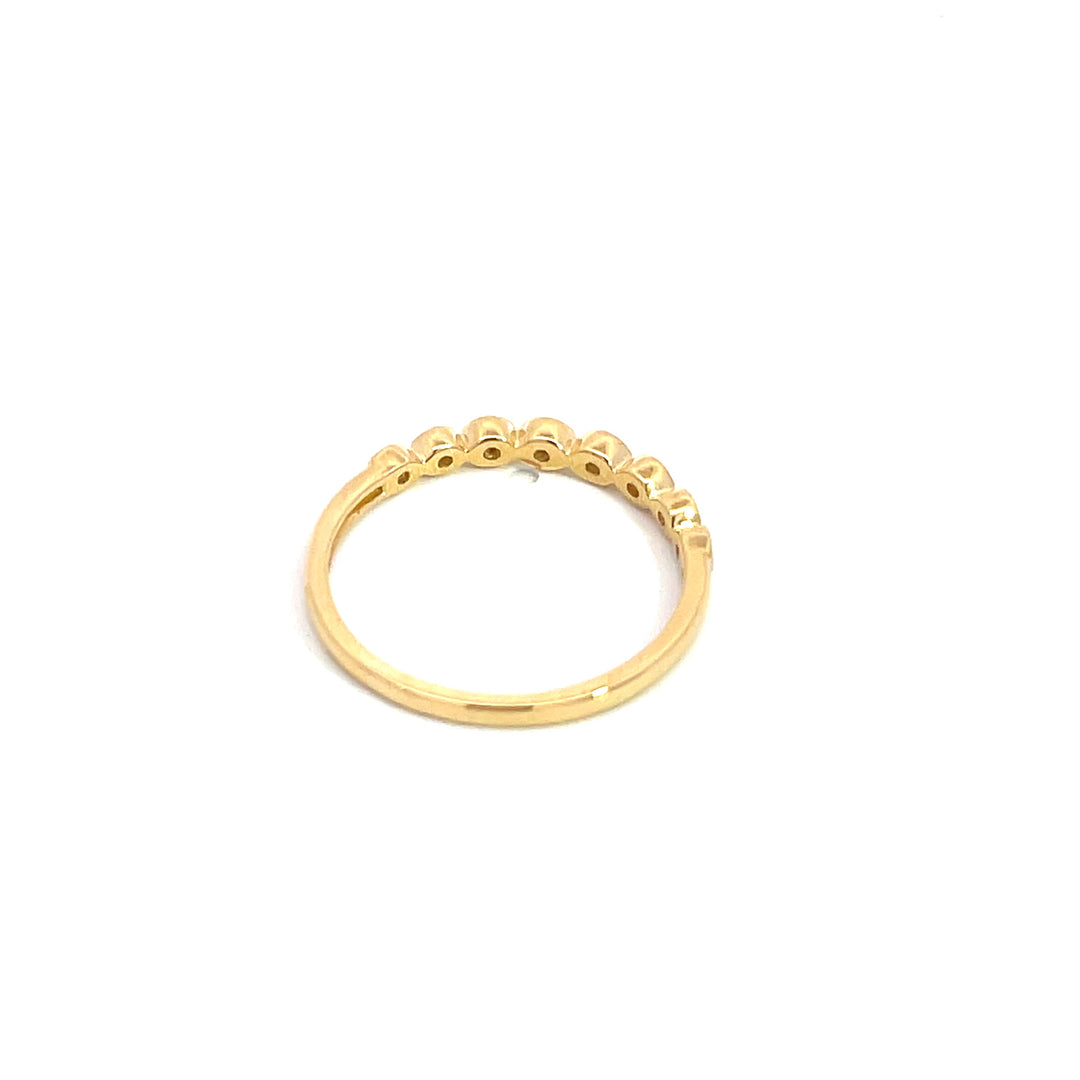 14k Solid Yellow Gold Oval Ring. RAC00546AQ