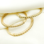 Load image into Gallery viewer, 14K Solid Gold Bangle with Diamonds. KG100
