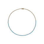 Load image into Gallery viewer, NFQ72599. 14K Solid Gold Diamond and Gemstone Fancy Necklace