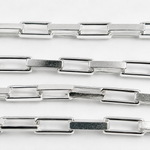 Load image into Gallery viewer, X31SS. Sterling Silver Flat Box Link Chain