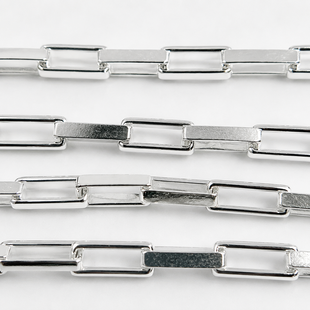 X31SS. Sterling Silver Flat Box Link Chain