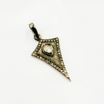 Load image into Gallery viewer, DP263. Diamond Silver Arrow Head Pendant with Polki Diamond
