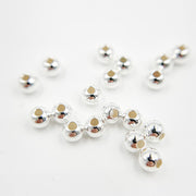 0925SB40H15L. 4MM Sterling Silver Seamless Beads