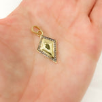 Load image into Gallery viewer, DP768. Diamond Sterling Silver Diamond Shape Pendant
