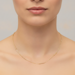 Load image into Gallery viewer, NKSET611. 14k Solid Yellow Gold Bars Link Necklace