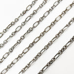 Load image into Gallery viewer, Y40OX. Oxidized Sterling Silver Diamond Cut Paperclip Link Chain
