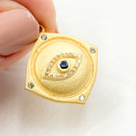 Load image into Gallery viewer, DP1009. Diamond Sterling Silver Square Eye Pendant with Gemstone
