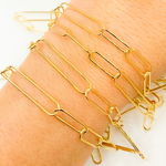 Load image into Gallery viewer, 925 Sterling Silver Smooth Paperclip Link Chain