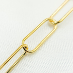 Load image into Gallery viewer, Gold Plated 925 Sterling Silver Smooth Paperclips