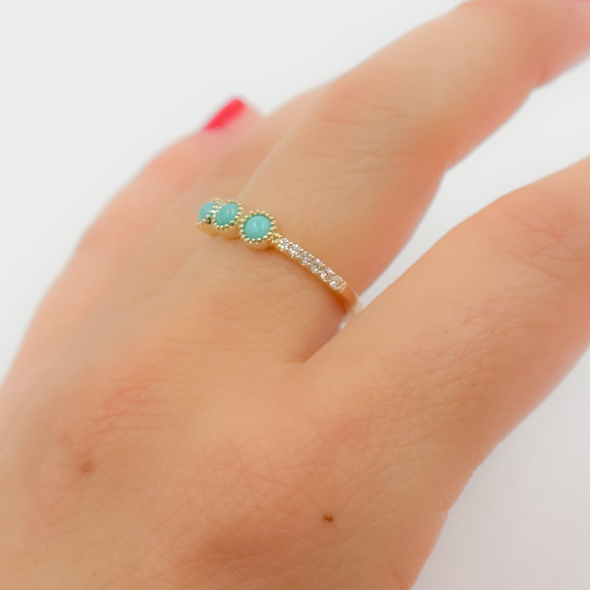 14K Solid Gold Band Ring