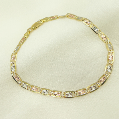 Gold Tri-Color Marina Bracelet