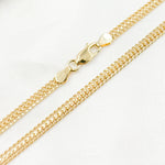 Load image into Gallery viewer, HARWA1L136. 14K Solid Gold Flat Curb Chain
