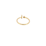 Load image into Gallery viewer, 14k Solid Gold Circle and Rectangle Diamond Ring. RFA17008
