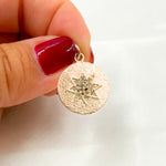 Load image into Gallery viewer, DC216. Diamond &amp; Sterling Silver Round Star Pendant
