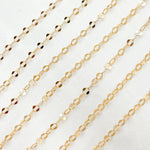 Load image into Gallery viewer, 1208GF. 14K Gold Filled Flat Oval Link Chain
