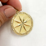 Load image into Gallery viewer, DP502A. Diamond Sterling Silver Round Star Enamel Pendant
