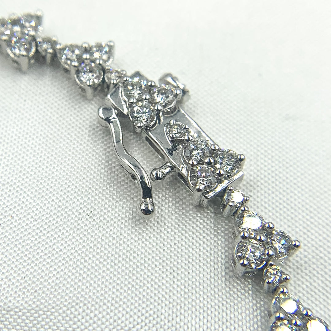 TJ0014. 14k Solid Gold Diamond Bracelet