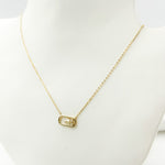 Load image into Gallery viewer, 14k Solid Gold Diamond Oval Necklace. NT401194
