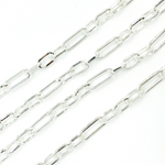 Load image into Gallery viewer, 925 Sterling Silver Flat Paper Clip Chain. V140SS
