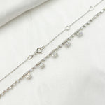 Load image into Gallery viewer, NK401355. 14K Solid Gold Diamond Dangle Necklace
