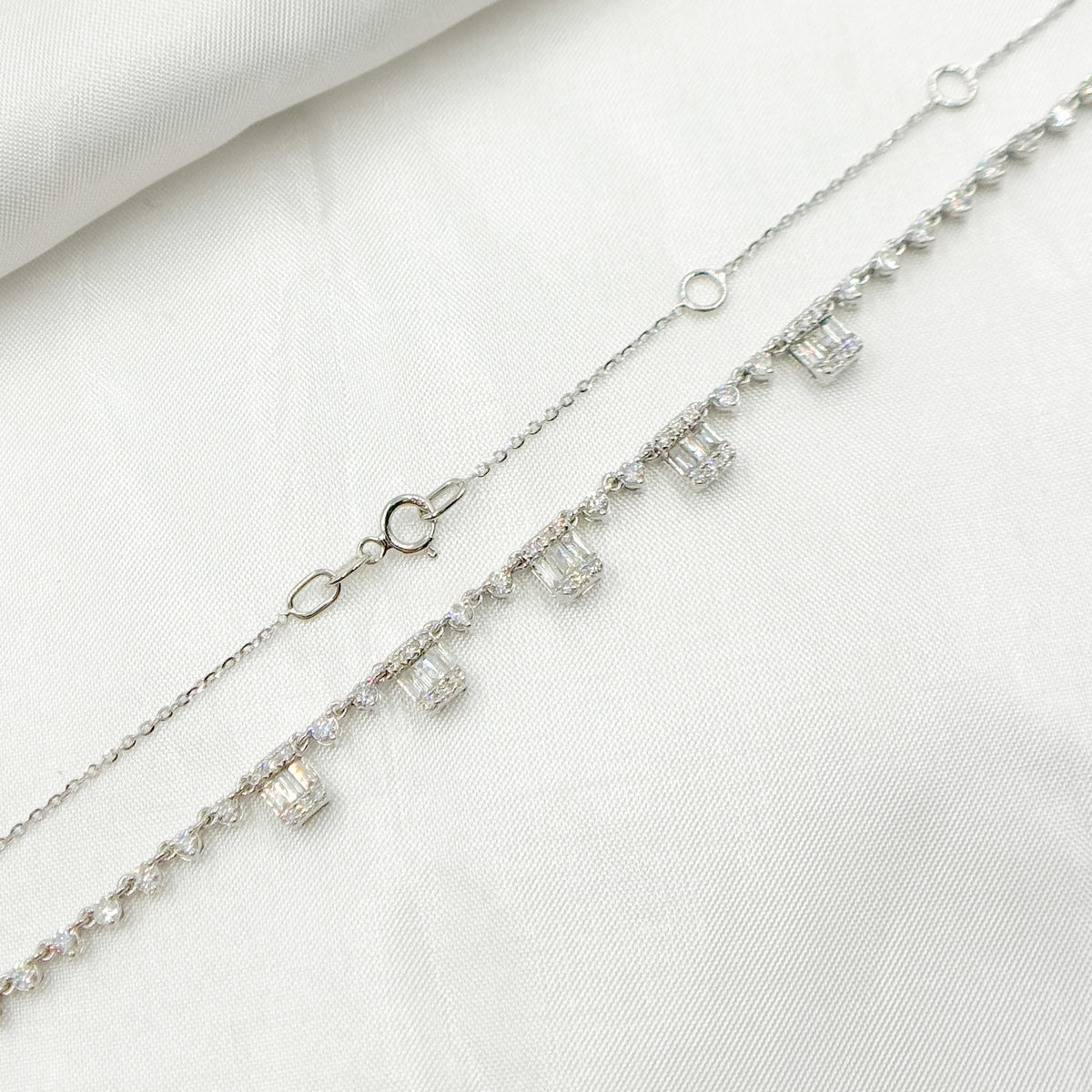 Buy 14K Solid Gold Diamond Dangle Necklace