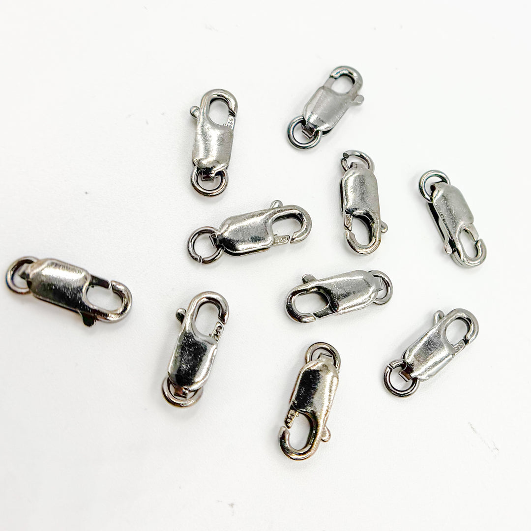 0925LC2BR. 12MM Black Rhodium Lobster Clasp