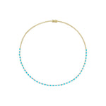 Load image into Gallery viewer, NFQ72599. 14K Solid Gold Diamond and Gemstone Fancy Necklace