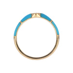 Load image into Gallery viewer, DRN05936TQ. 14k Solid Gold Turquoise and Diamond Fancy Ring