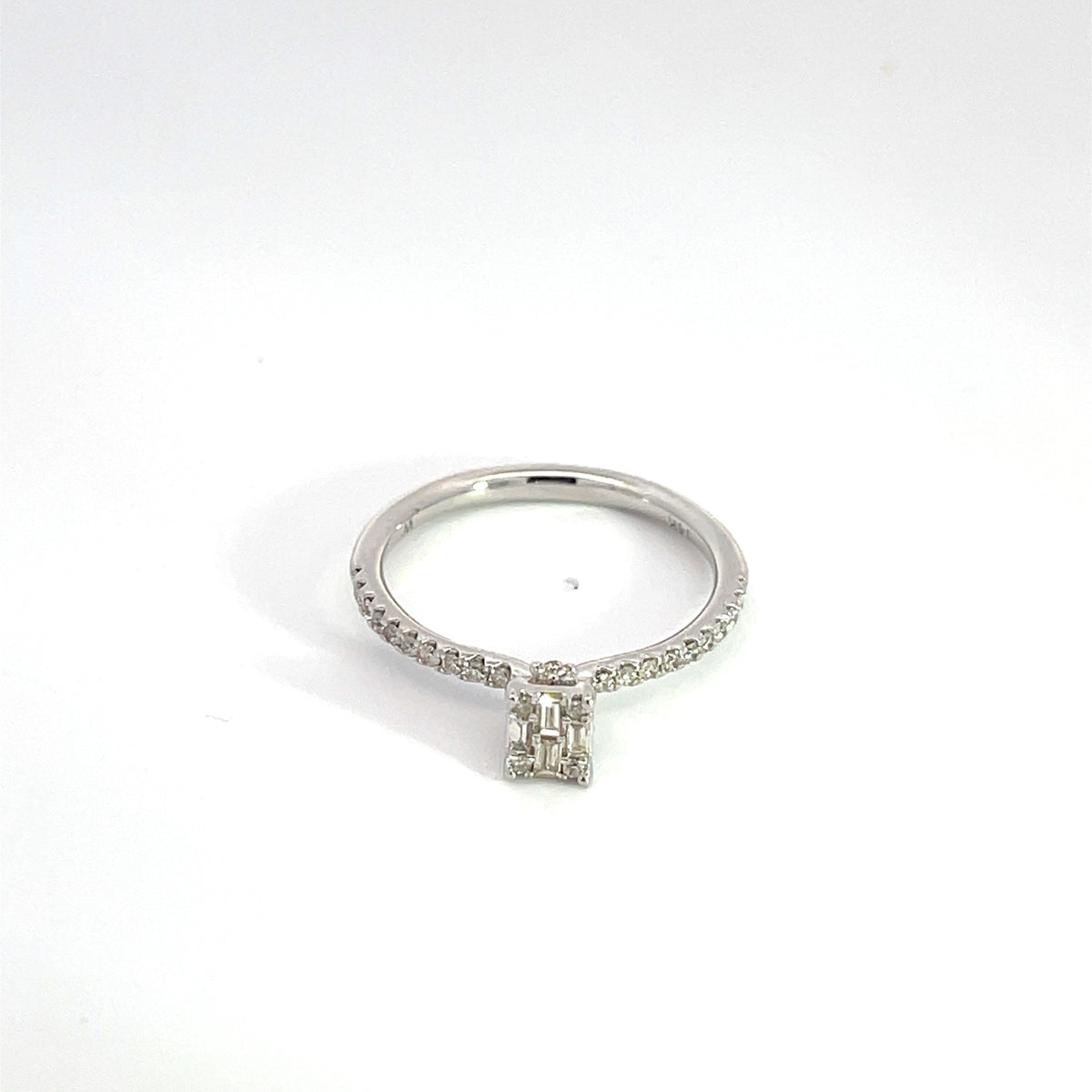 14K Solid Gold Diamond Ring.