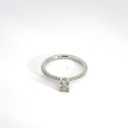 14K Solid Gold Diamond Ring.