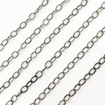 Load image into Gallery viewer, 2207AOX. Oxidized Sterling Silver Twisted Cable Oval Link Chain
