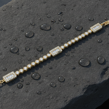 BFO60910. 14K Solid Gold Diamond Tennis Bracelet