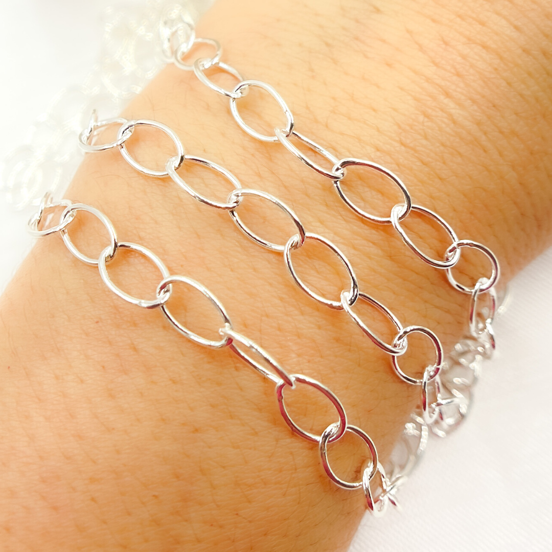 925 Sterling Silver Oval Link Chain. V106SS