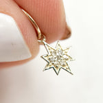 Load image into Gallery viewer, GDP458. 14K Solid Gold Diamond Star Charm

