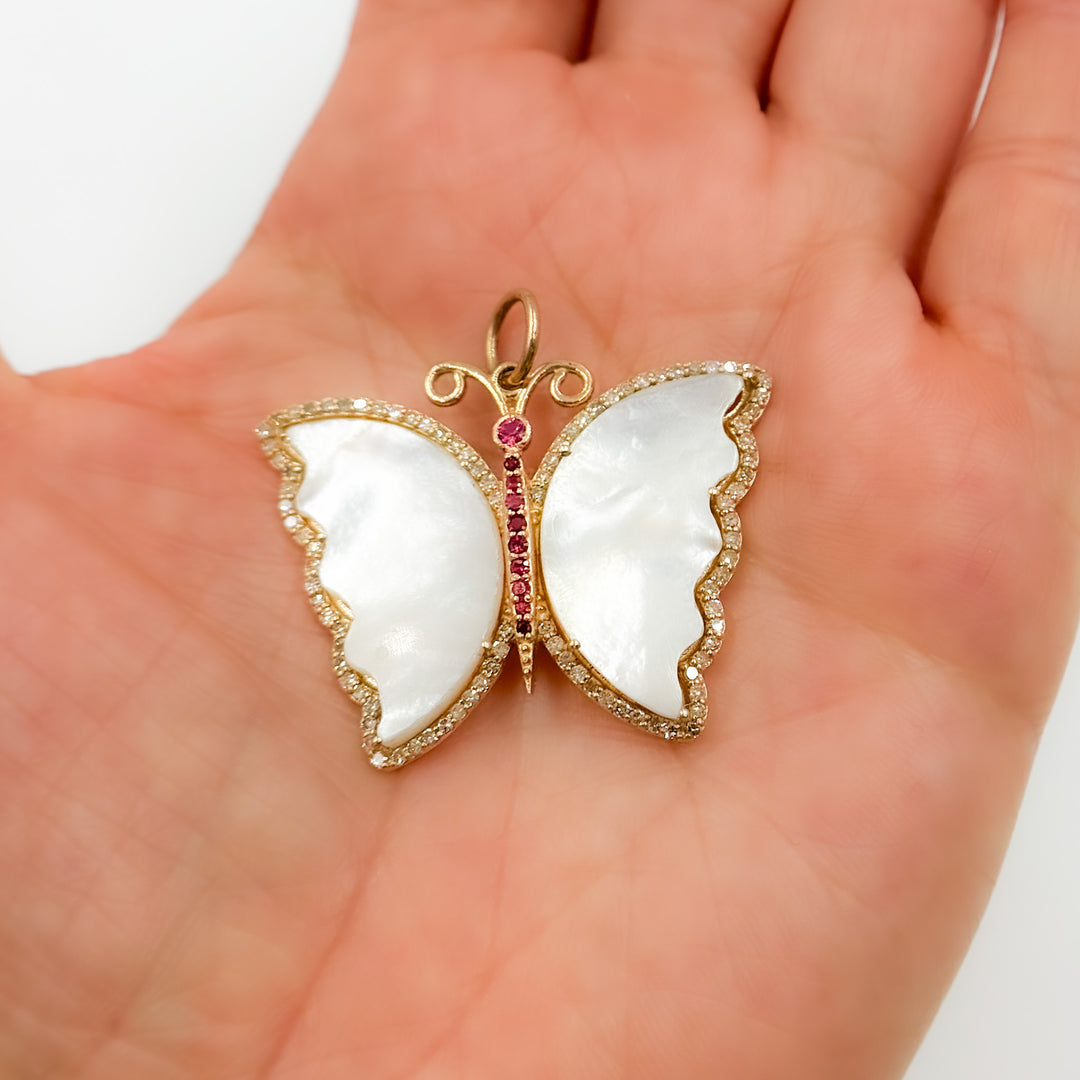 Gold Butterfly Pendant