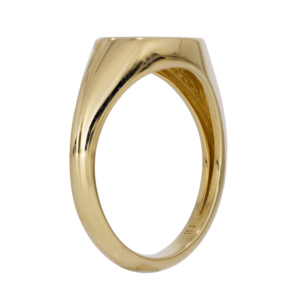 14K Yellow Gold Oval Ring