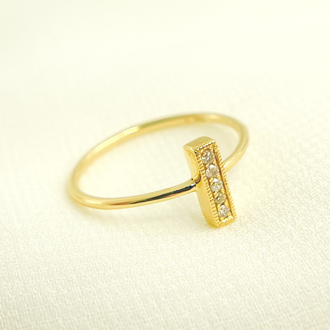 14K Solid Gold Diamond Ring. GDR20