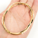 Load image into Gallery viewer, 14K Solid Gold Braided Bangle. Bangle8
