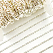 473SS. 925 Sterling Silver Wheat Chain