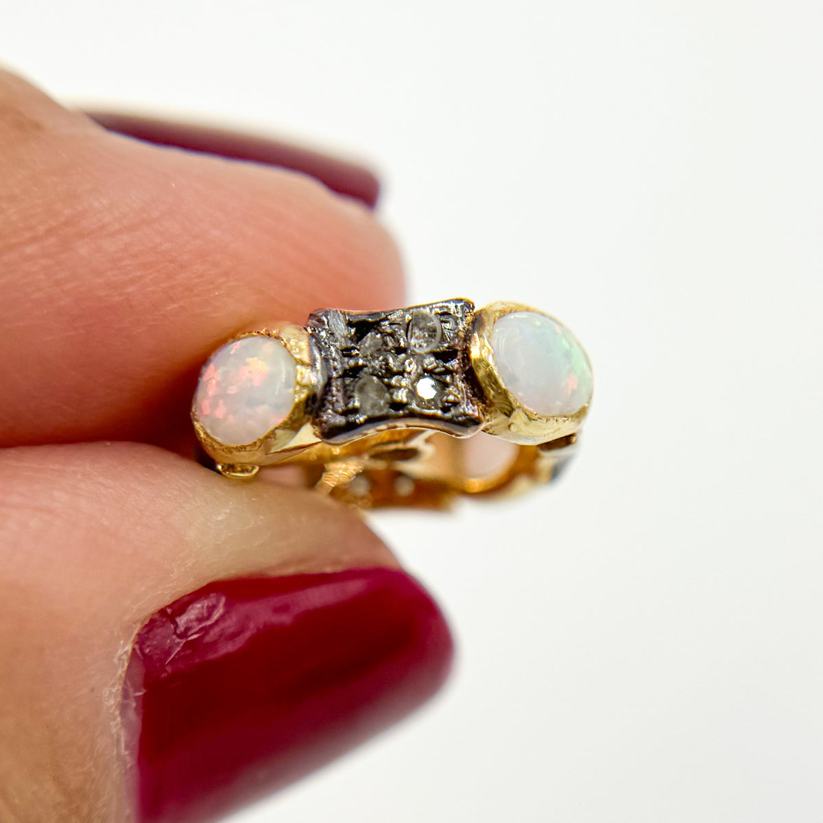 Silver Spacer Bead with Gemstone