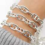 Load image into Gallery viewer, Y84SS. Sterling Silver Smooth Marina Chain
