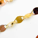 Load image into Gallery viewer, Z122GSR. White Silver, Gold Plated, and Rose Gold Plated Silver Marina Chain