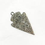 Load image into Gallery viewer, DP2006. Diamond &amp; Sterling Silver Arrow Head Pendant

