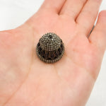 Load image into Gallery viewer, DC752. Diamond &amp; Sterling Silver Bead Cap
