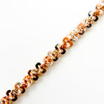 Load image into Gallery viewer, MAR30RGP. Sterling Silver Rose Gold Plated Popcorn Necklace