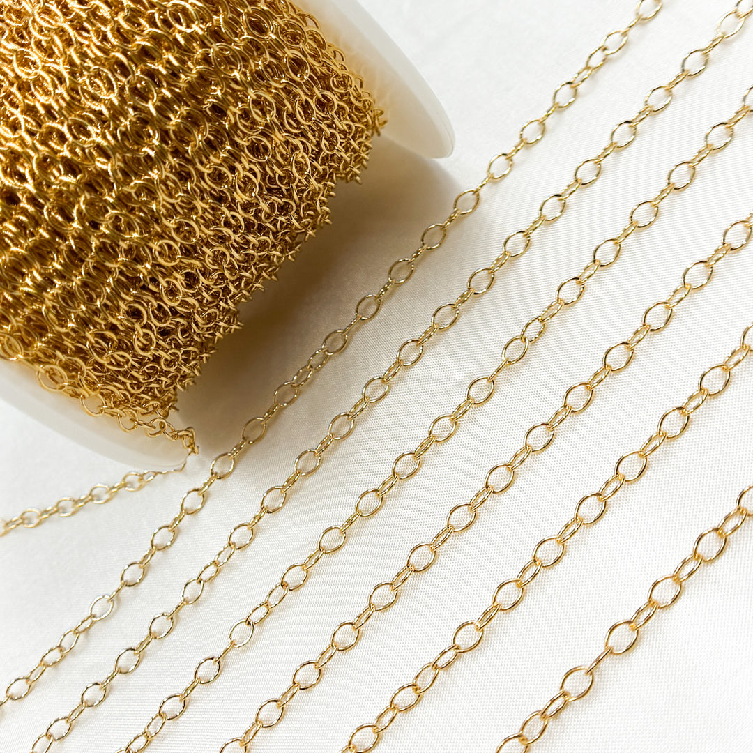 Gold-Filled Smooth Cable Chain. 2208DR