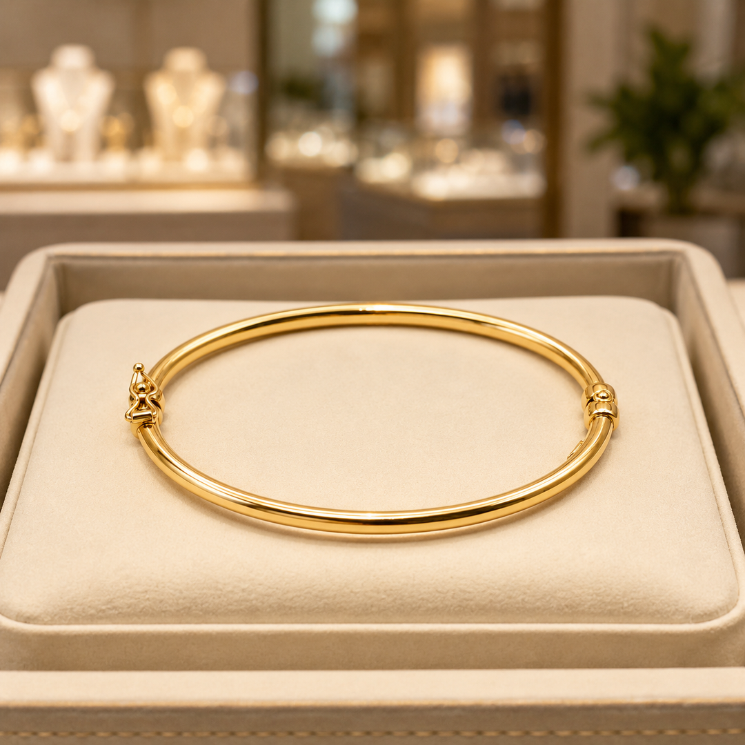Bangle8. 14K Solid Gold Bangle